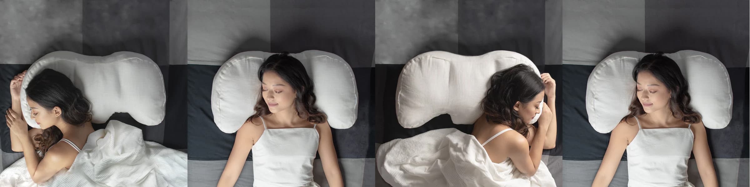 Three-way sleep positions illustration